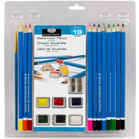 Zestaw artystyczny R&L Watercolour Pencil Set, 19 elementów